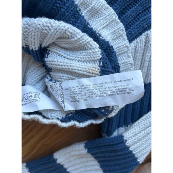 Striped Cotton Ribbed Knit Sweater - Picture 5 of 5